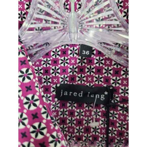 NWT Jared Lang Size Small Women's raspberry Long Sleeve Button-Down Shirt - Picture 4 of 4